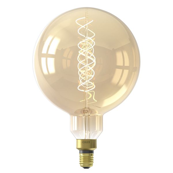 Calex LED VOLGLAS FLEX FILAMENT MEGAGLOBE 220-240V 3W E27 250LM G200 GOLD 2200K DIMBAAR (2101003100)