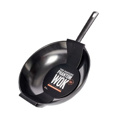 Wok en acier au carbone fantôme 28 cm  The Bastard