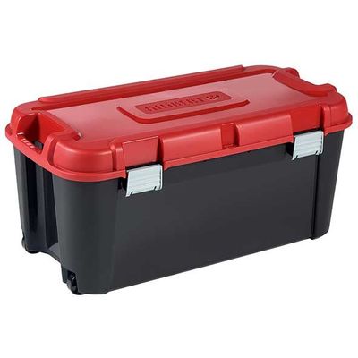 Totem Box 80l Noir-rouge 79.5x39.5xh37.1 Cm  Keter