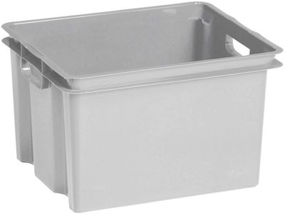Crownest Box 30l Gris Clair 42.6x36.1x26 Cm