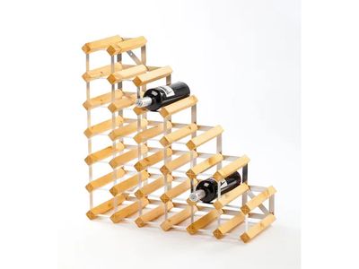 Stairs wijnrek onder de trap lichte eik 61.2x22.8x61.2cm