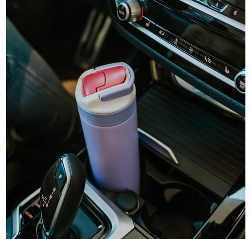 Lagoon insulated 600 ml  Stainless Steel Double Wall Vacuum Insulated Water bottle with Straw lid Digital Lavender  Kambukka