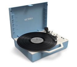 VSC-725SB-LBL-INT Re-Spin Sustainable BT Suitcase Record Player blauw Victrola