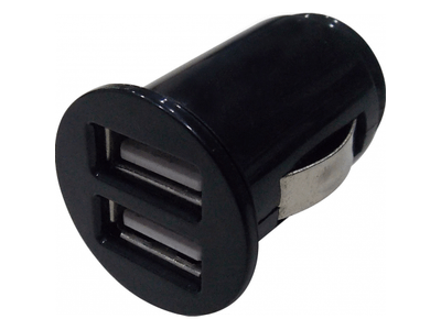 12v usb head 2 port 2.1a black