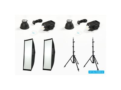 FS200 Bi-Colour LED Dual Kit (w/ Light Stand And ...