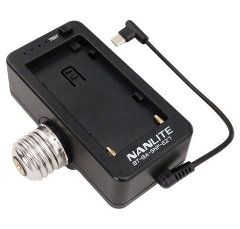 NPF Battery Adapter w/ E27 Head  Nanlite