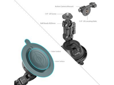 4193 Portable Suction Cup Mount Support For Acti...