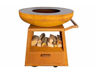 White Fire Nomad Barbecue Cortenstaal  D94,5cm 