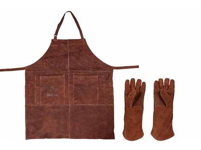 Lot Accessoires Tablier Gants Bbq Set 2 
