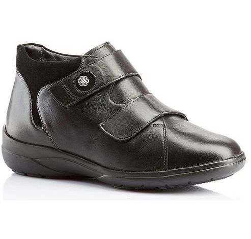 Maike Stiefel Vitello Sportvelour zwart  Solidus