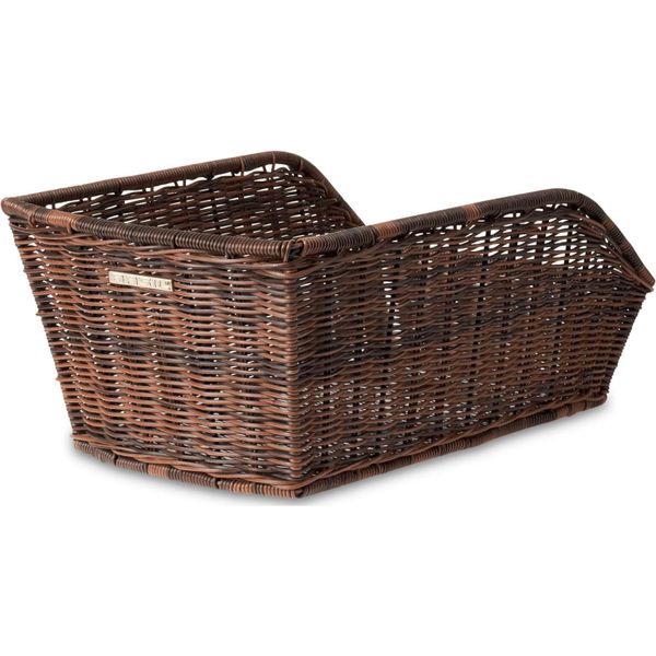 Basil Cento Rattan Look - fietsmand - achterop -bruin