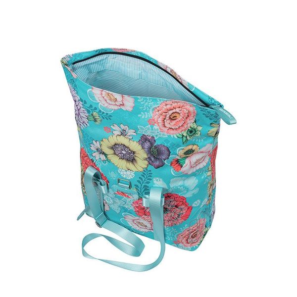 Basil Bloom Field - fietsshopper - 15-20 liter - blauw