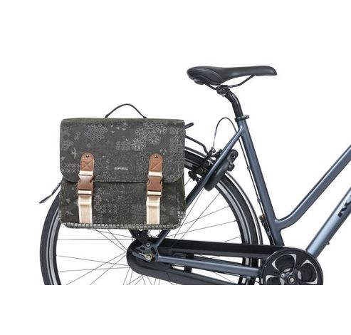 Bohème MIK - dubbele fietstas - 35 liter - zwart  Basil