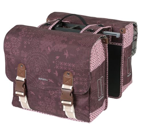 Fietstas dubbel Boheme fig red MIK 35L  Basil