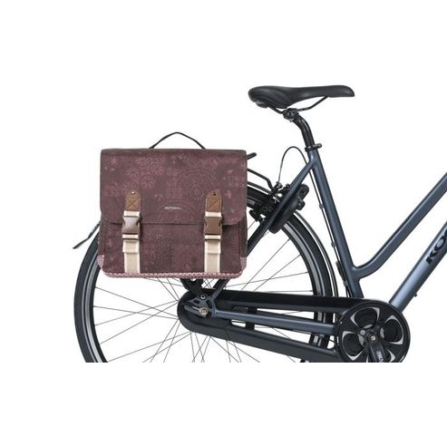 Fietstas dubbel Boheme fig red MIK 35L  Basil