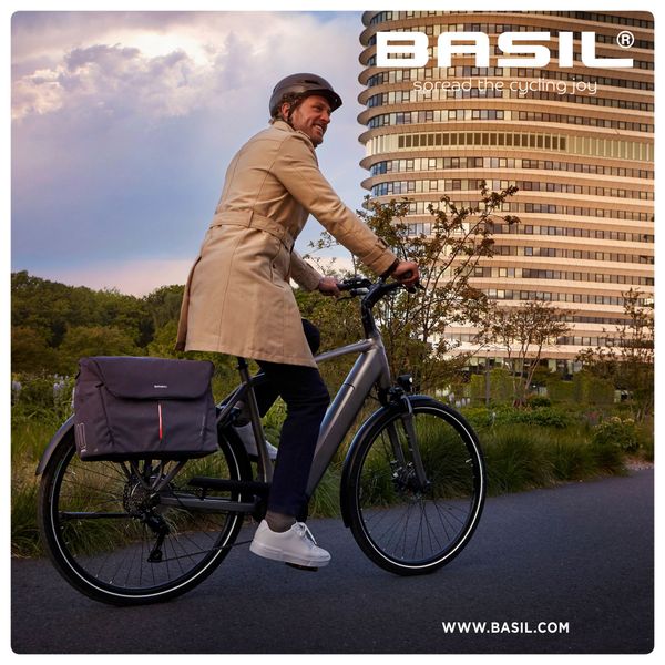 Basil B-Safe Commuter Nordlicht - laptoptas - 17 liter - olijf groen