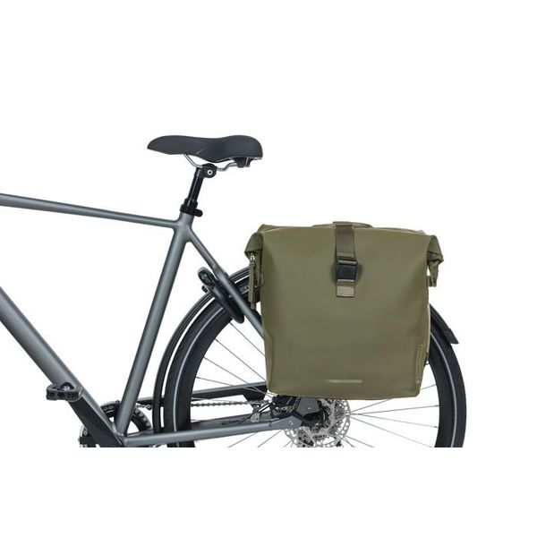 Basil SoHo - dubbele fietstas Nordlicht - 41 liter - mosgroen