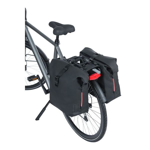 Basil SoHo Nordlicht MIK - dubbele fietstas - 41 liter - night zwart