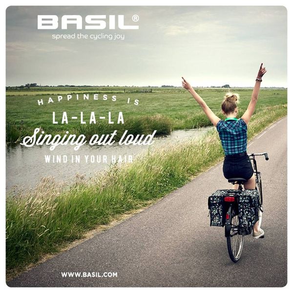 Basil Wanderlust - dubbele fietstas - 35 liter - charcoal