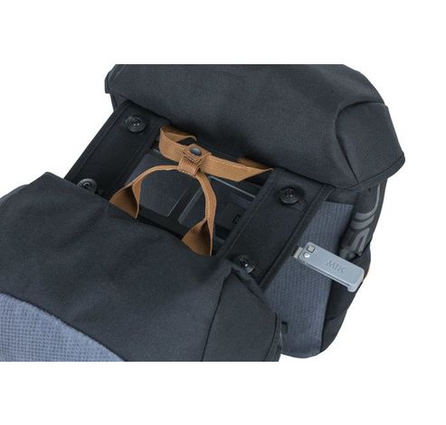 Fietstas dubbel Miles black MIK 32L  Basil