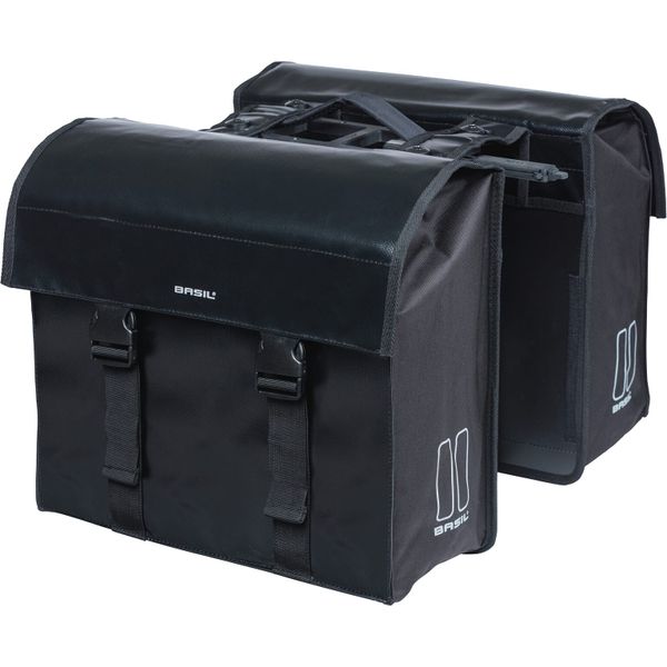 Basil Urban Load - dubbele fietstas MIK - 48-53 liter - zwart