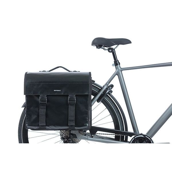 Basil Urban Load - dubbele fietstas MIK - 48-53 liter - zwart