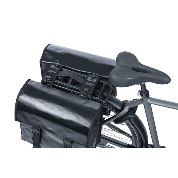 Basil Urban Load - dubbele fietstas MIK - 48-53 liter - zwart