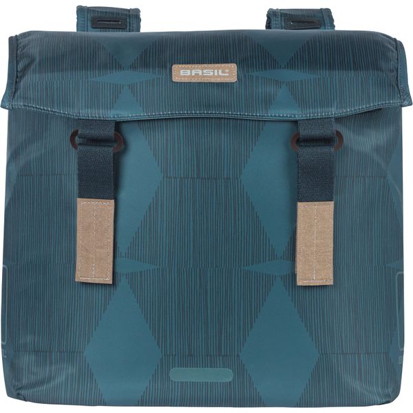 Basil Fietstas dubbel Elegance estate blue 40-49L