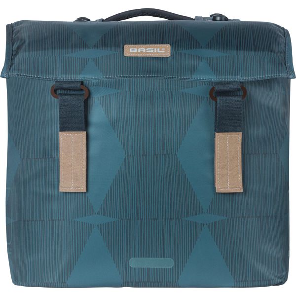 Basil Fietstas dubbel Elegance estate blue MIK 40-49L