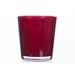 Bloempot Rood D12,5xh13,5cm Glas  