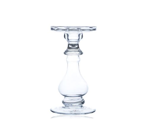 Bougeoir Transparent D13xh27,5cm Verre   Sandra Rich