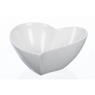 Heart Bowl Wit 14x14xh6cm Porselein   Sandra Rich