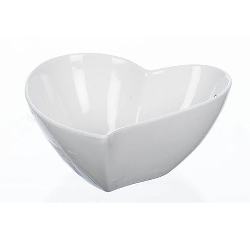 Heart Bowl Wit 14x14xh6cm Porselein   Sandra Rich