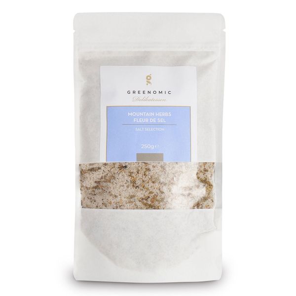 SALT BAGS MOUNTAIN HERBS FLEUR DE SEL 250G 