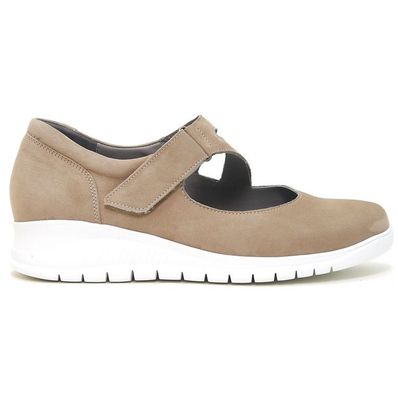 Bandschoenen L.TAUPE leer beige 