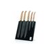 Style de Vie Innovation Line Messenset 5pcs Oak Stonewash Met Magnetisch Messenblok