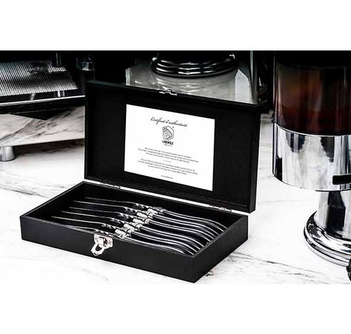 Luxury Line Steakmes Set6 Zwart Ebbenhout  Style de Vie