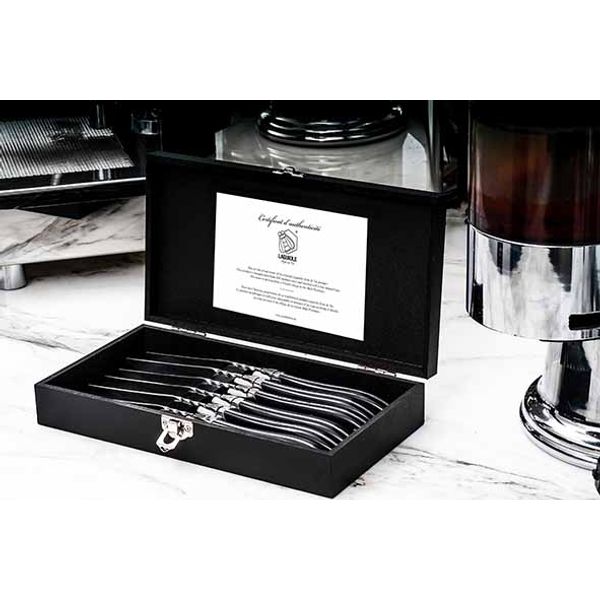 Style de Vie Luxury Line Steakmes Set6 Zwart Ebbenhout