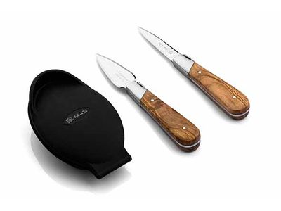 Luxury Line Oestermes 2pcs Met Silicone Handbeschermer