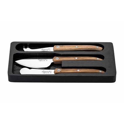 Innovation Line Set De Couteaux Fromage 3pcs Bois De Chêne  Style de Vie