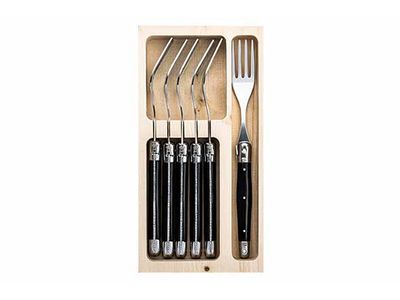 Premium Line Vork Set6 Zwart 