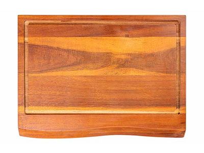 Snijplank M Acacia 40x29x3cm Antislip Met Sapgeul + Handgrepen