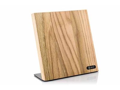 Messenhouder Magnetisch Eikenhout 22x3xh23cm