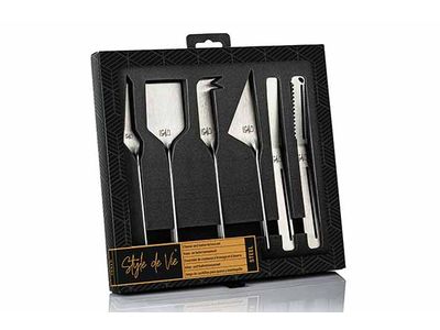 Messenset 6pcs Zilver - Kaas En Boter 