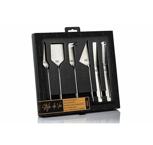 Set De Couteaux 6pcs Argent - Fromage Et Beurre  Style de Vie