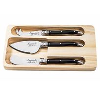 Premium Line Set Couteaux Fromage 3pcs Noir 