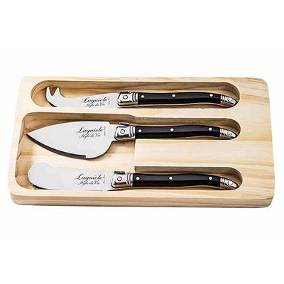 Premium Line Set Couteaux Fromage 3pcs Noir  Style de Vie