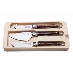 Premium Line Kaasmessenset 3pcs Dark Wood 