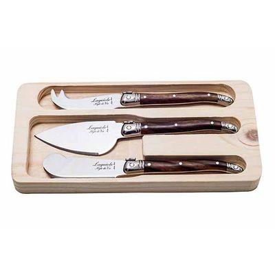 Premium Line Kaasmessenset 3pcs Dark Wood  Style de Vie