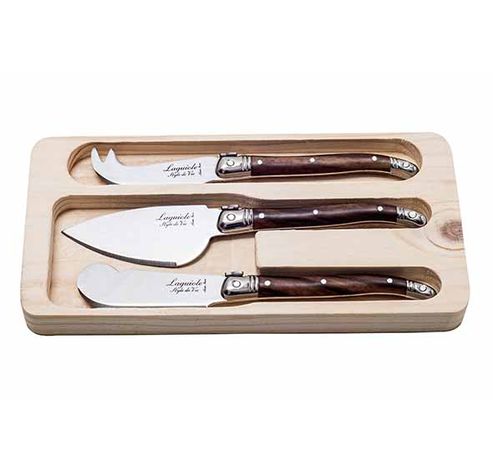 Premium Line Set Couteaux Fromage 3pcs Dark Wood  Style de Vie